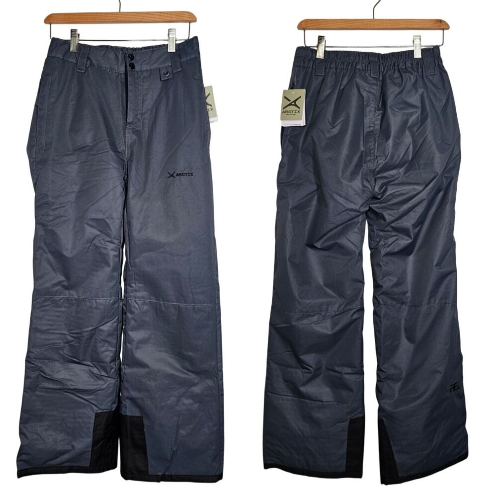 Arctix Youth Outerwear Ski Snow Pants ThermaTech Insulation Steel Black XL NWT‎